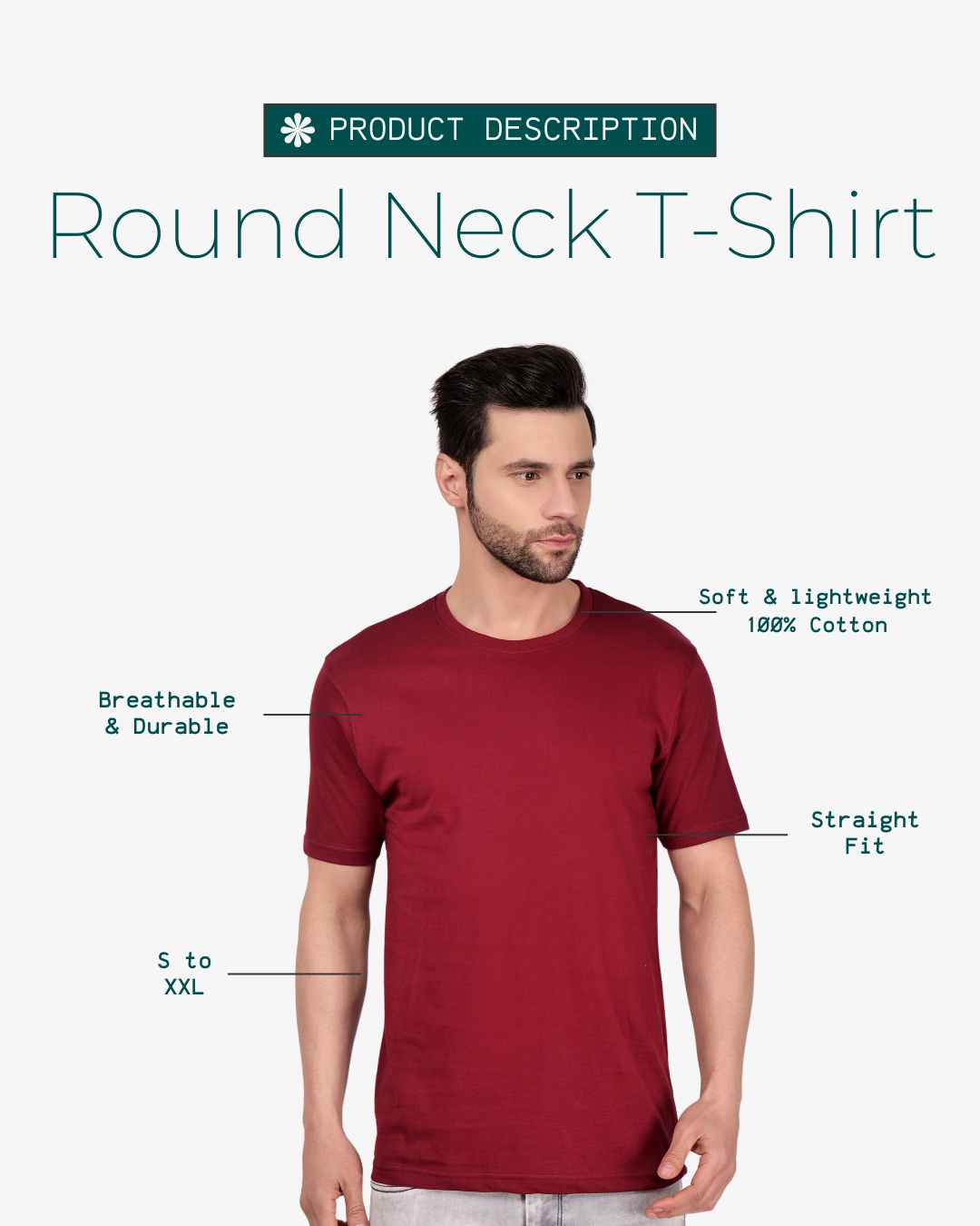 Men Round Neck T-Shirt