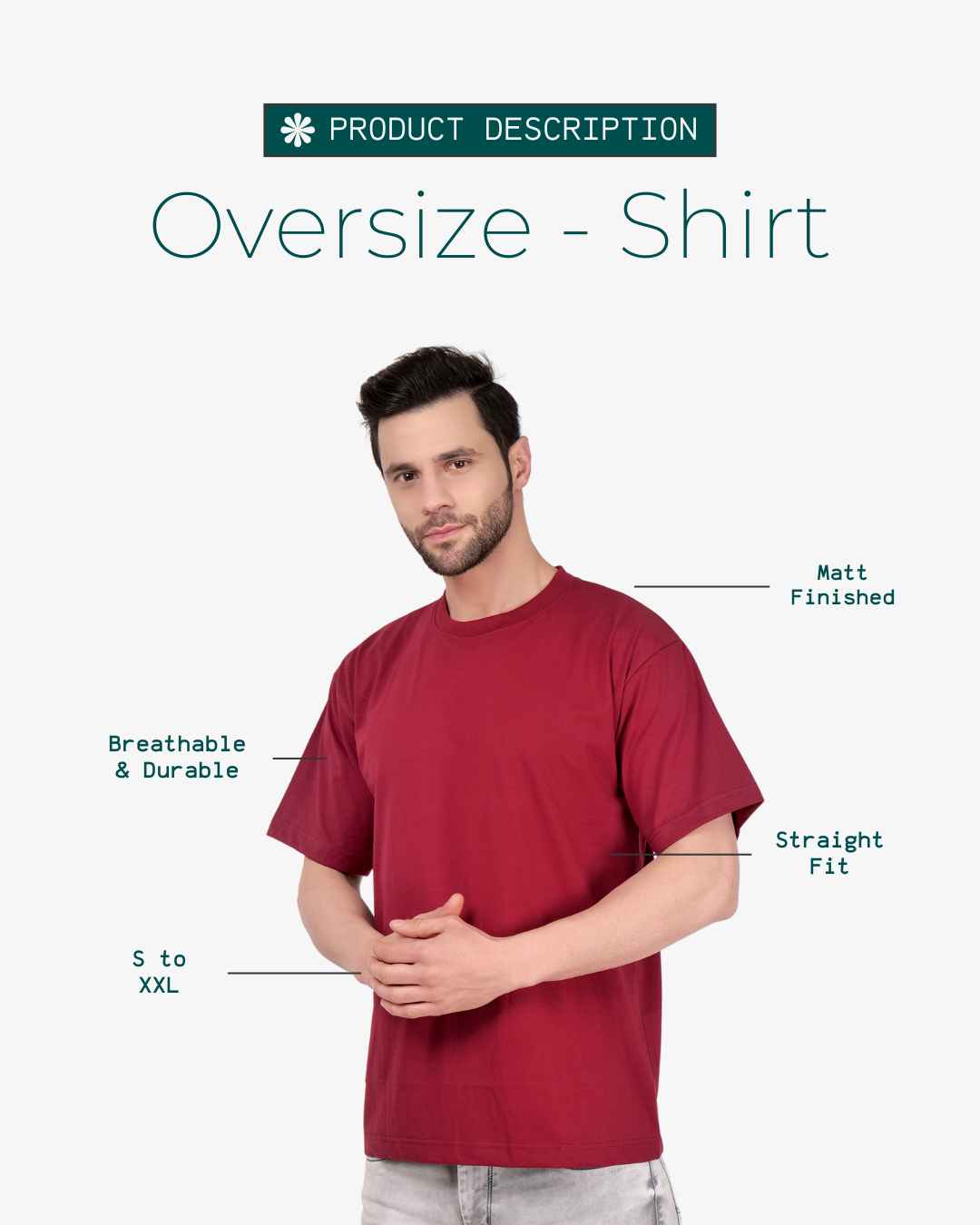 Corcul Men Oversize T-Shirt