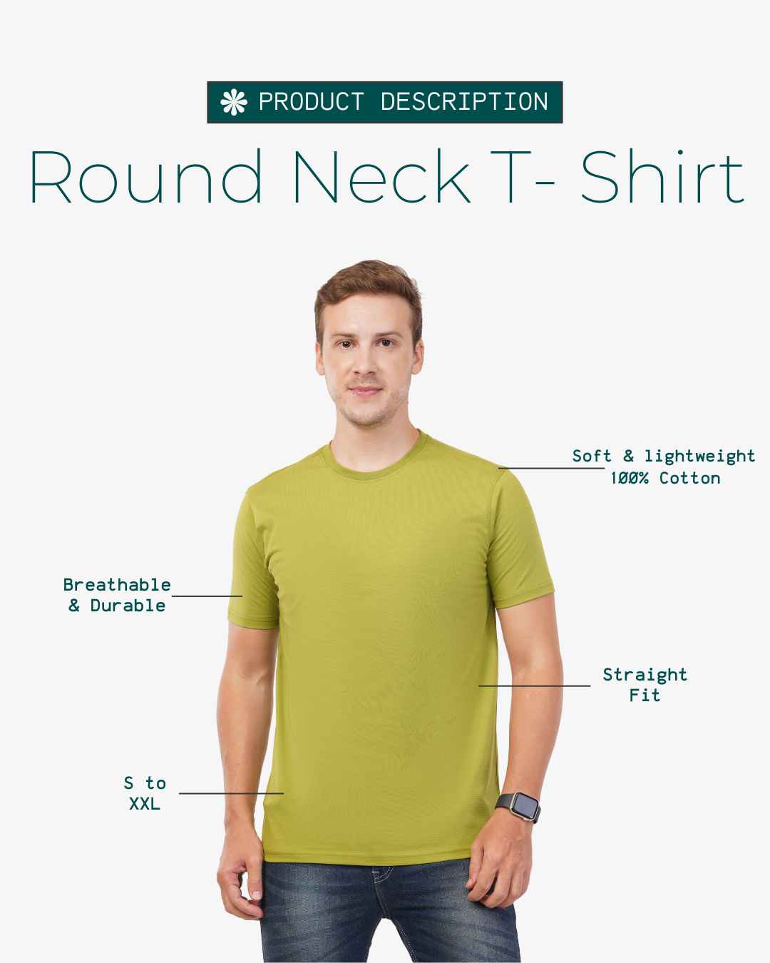 Men Round Neck T-Shirt