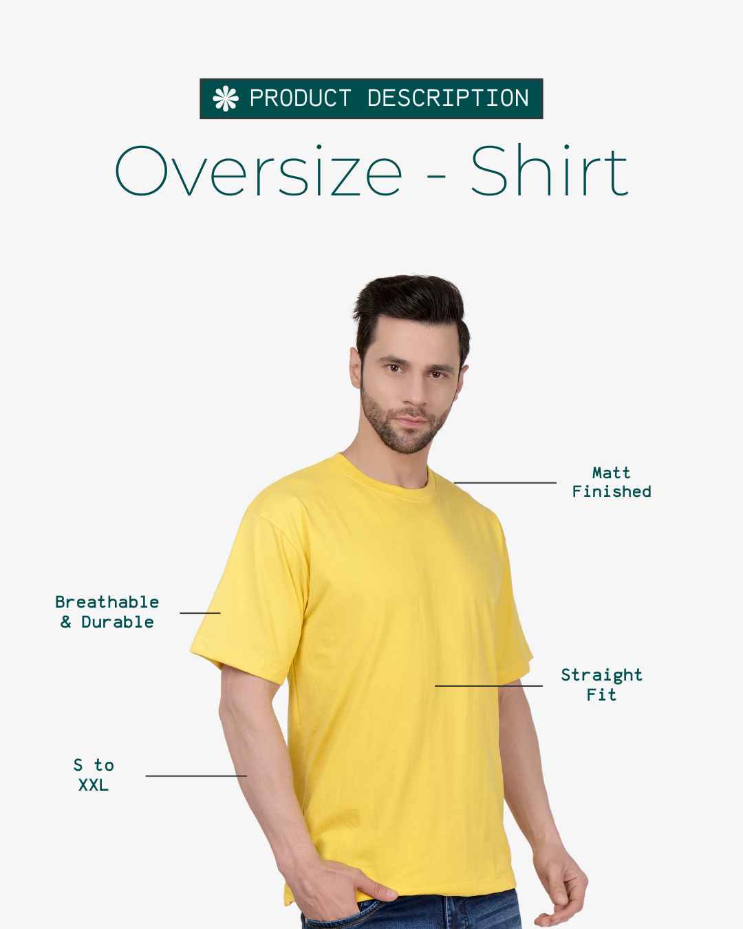 Corcul Men Oversize T-Shirt