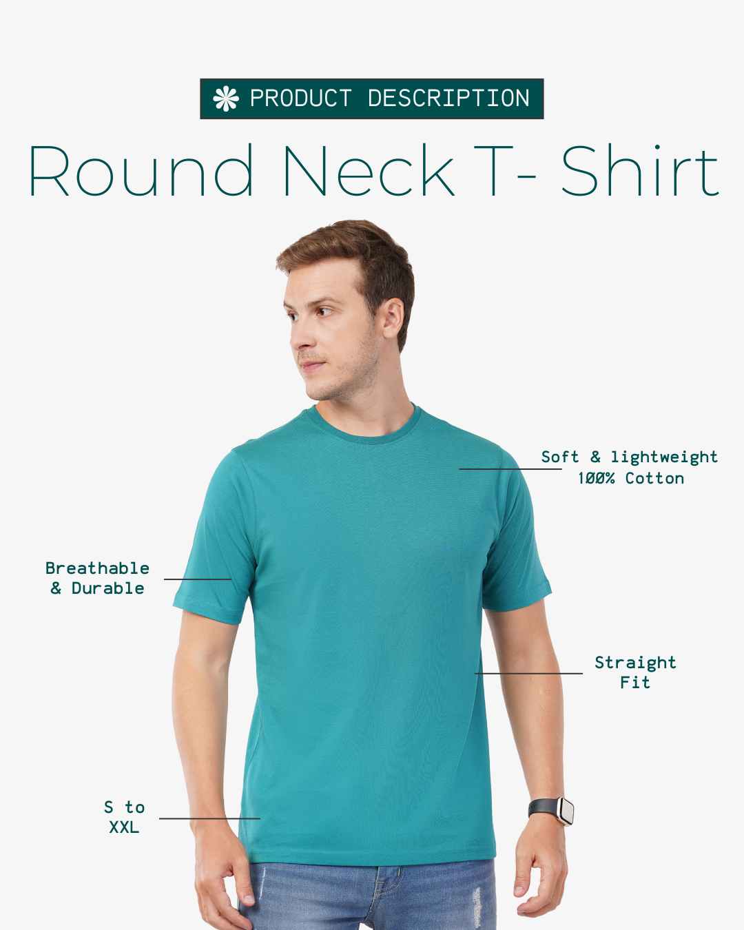 Men Round Neck T-Shirt