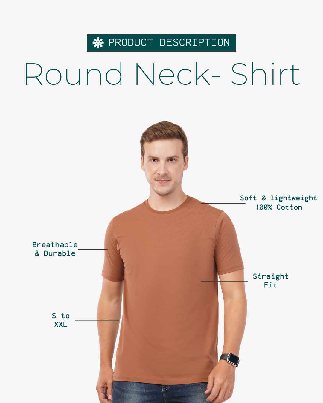 Men Round Neck T-Shirt