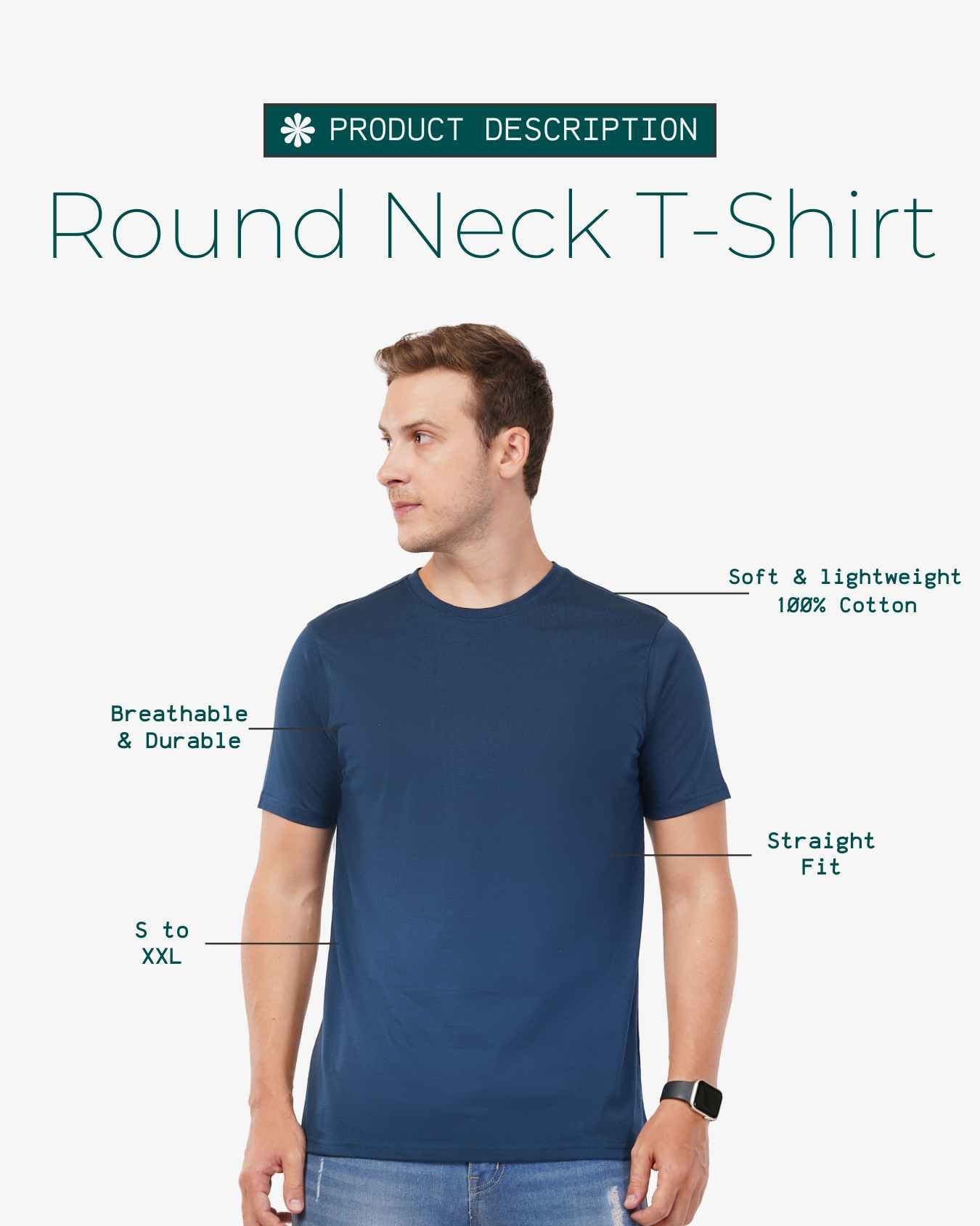 Men Round Neck T-Shirt
