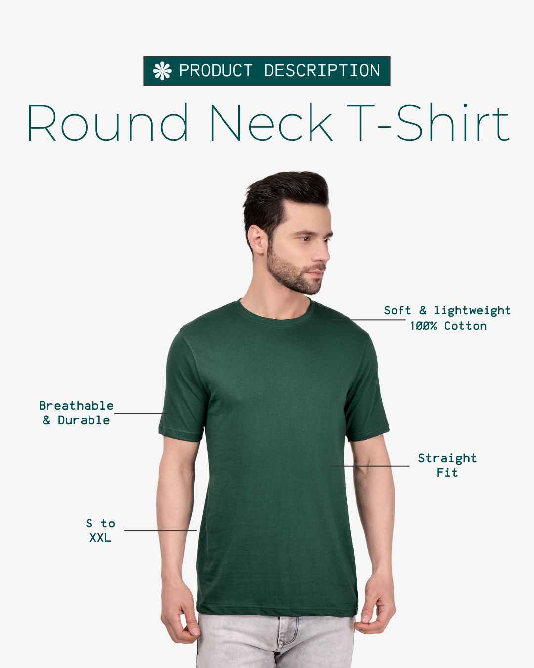 Men Round Neck T-Shirt