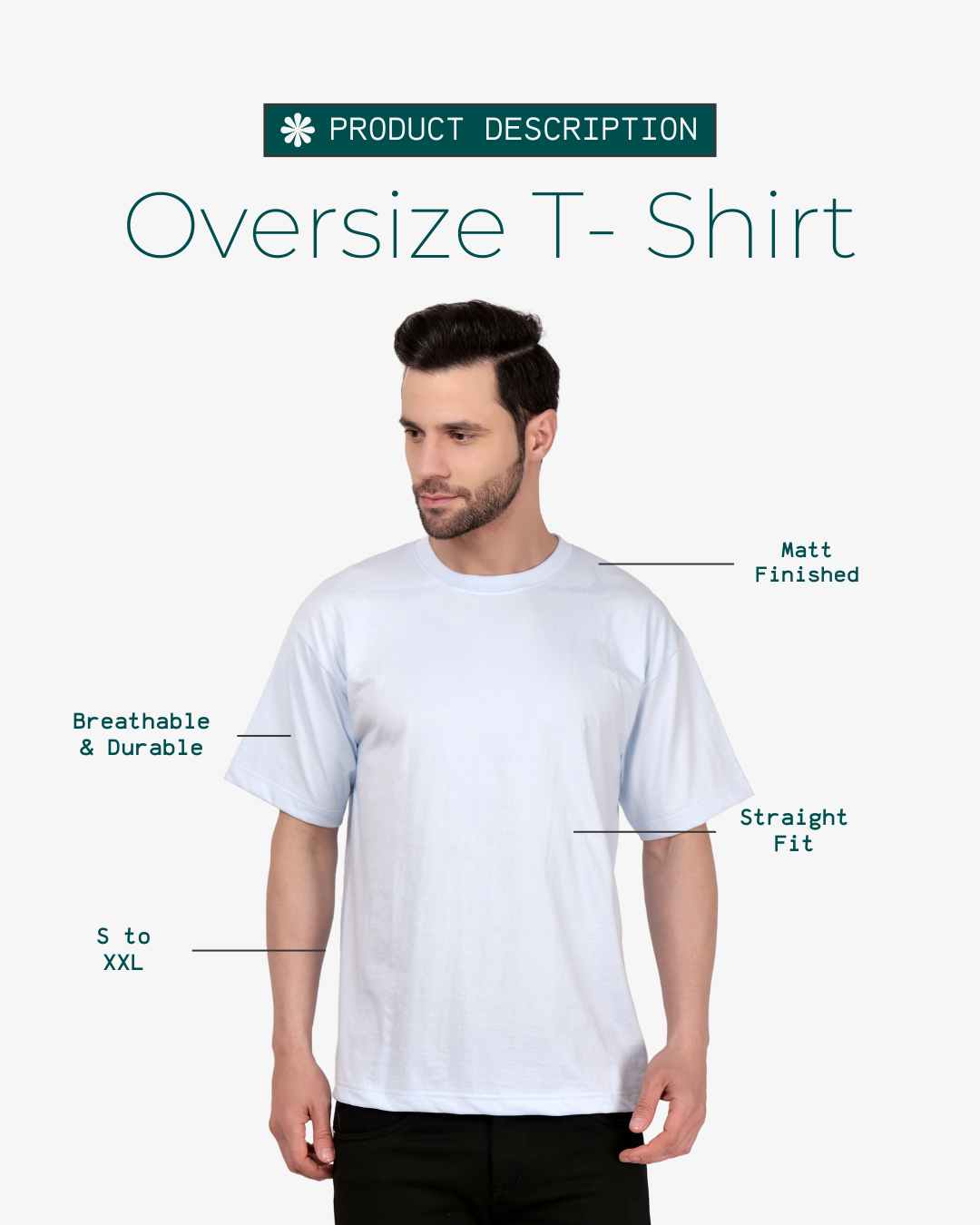 Corcul Men Oversize T-Shirt