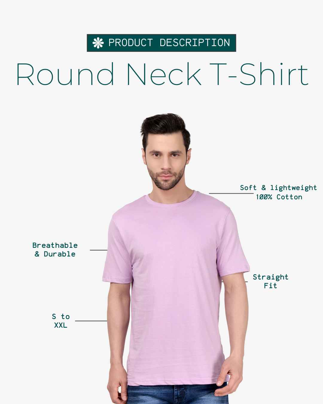 Men Round Neck T-Shirt