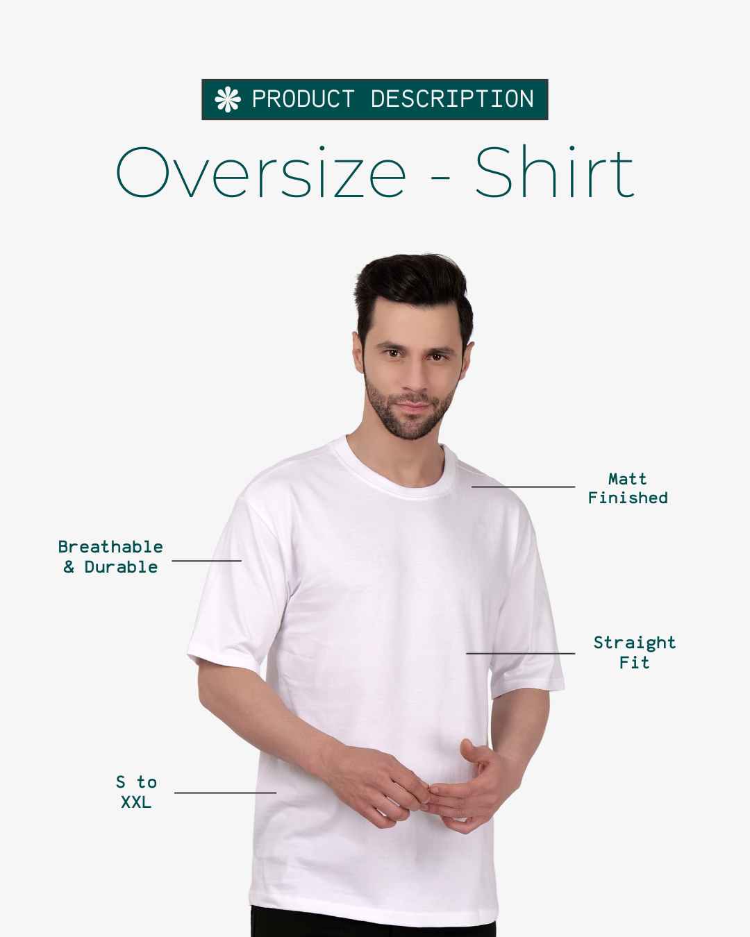 Corcul Men Oversize T-Shirt
