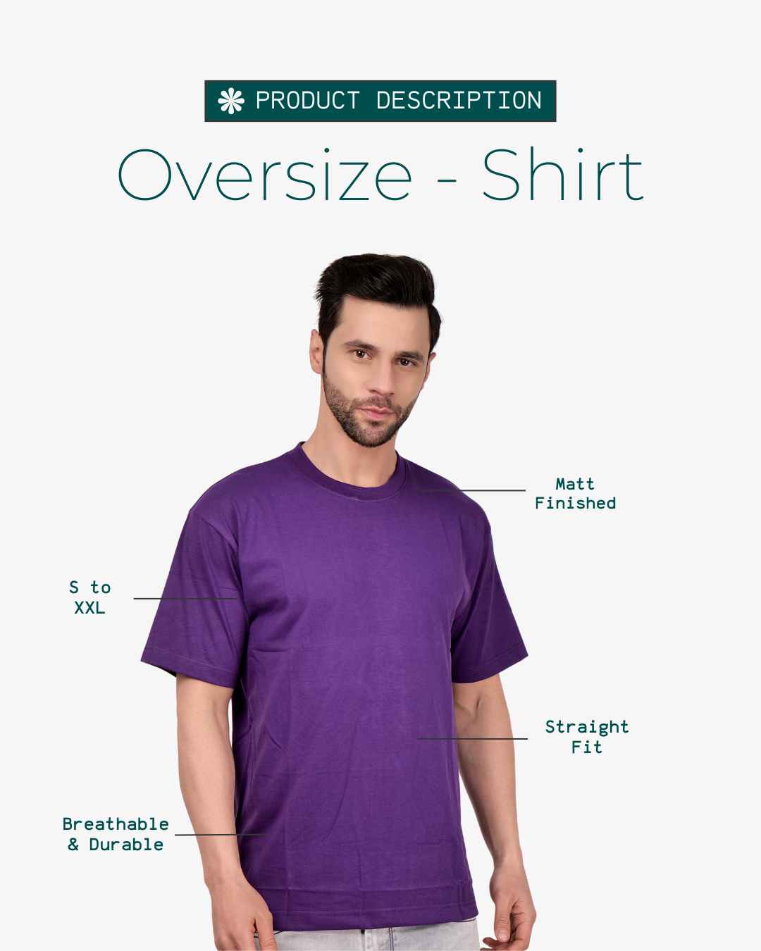 Corcul Men Oversize T-Shirt