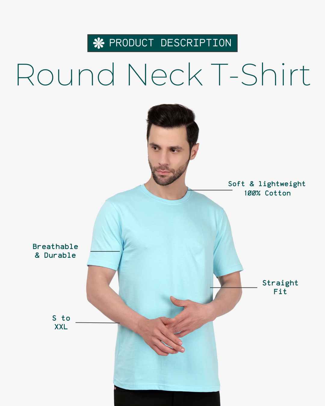 Men Round Neck T-Shirt