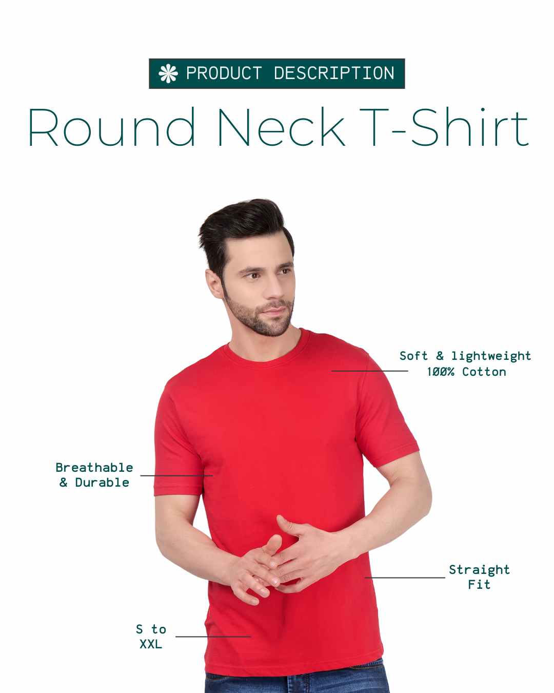 Men Round Neck T-Shirt