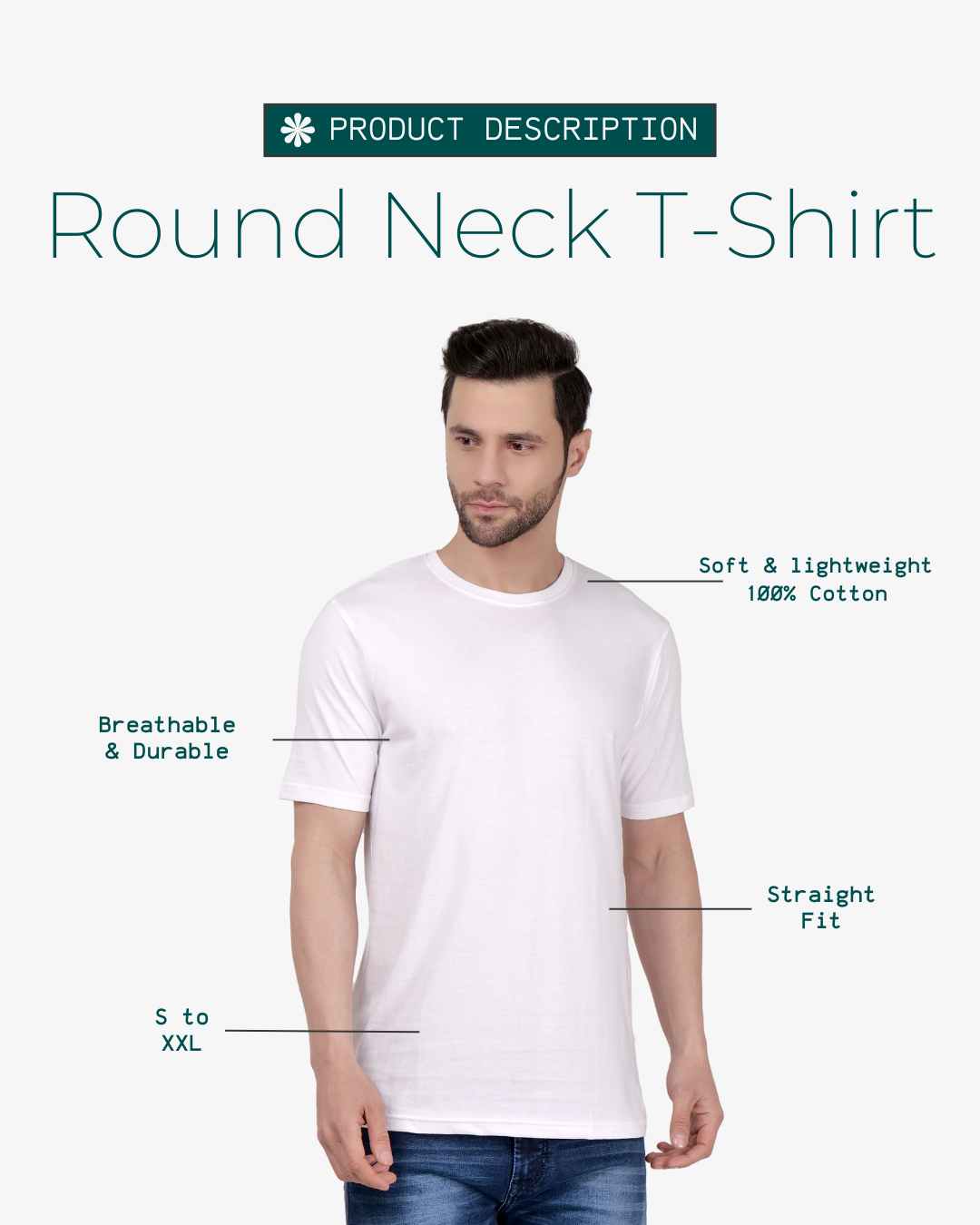 Men Round Neck T-Shirt