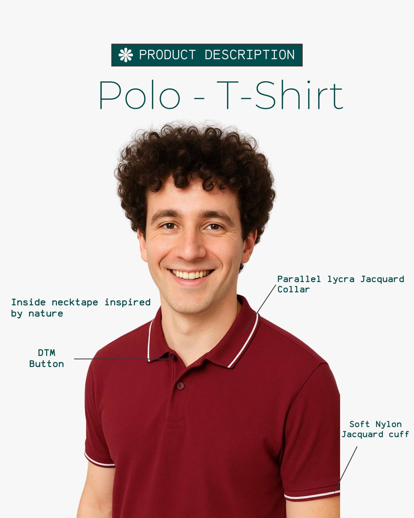 Corcul Men Pima Cotton Polo T-shirt