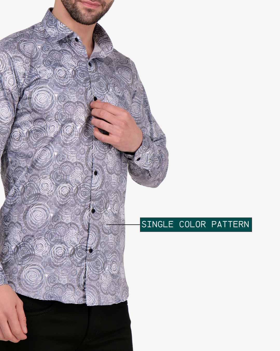 Corcul Men Satin Shirt | Dark Grey
