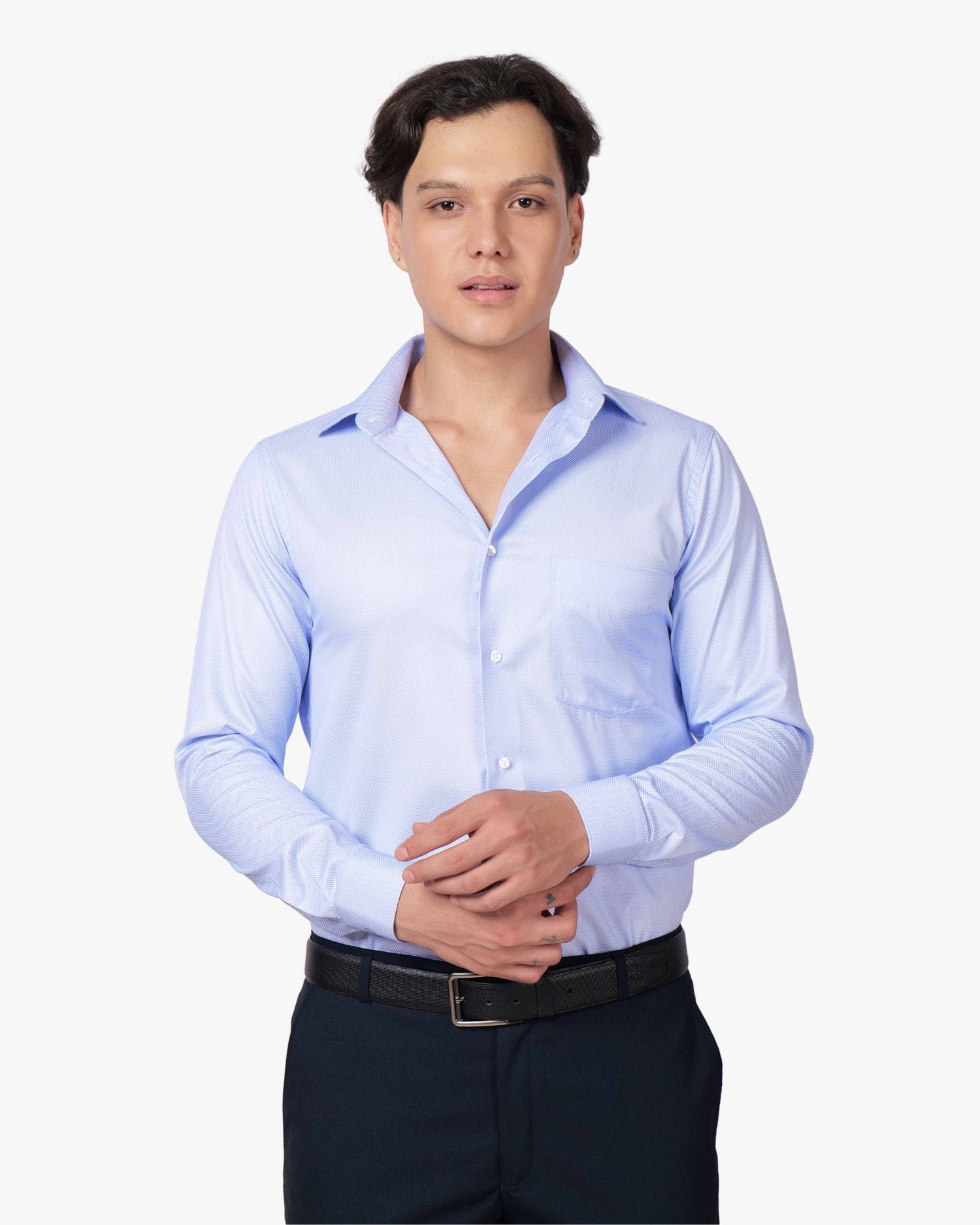 Dobby Cotton Fine Checks Shirts