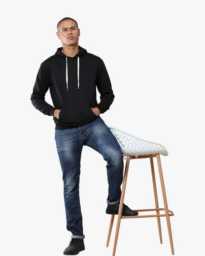 Corcul Men Classic Black Hoodie