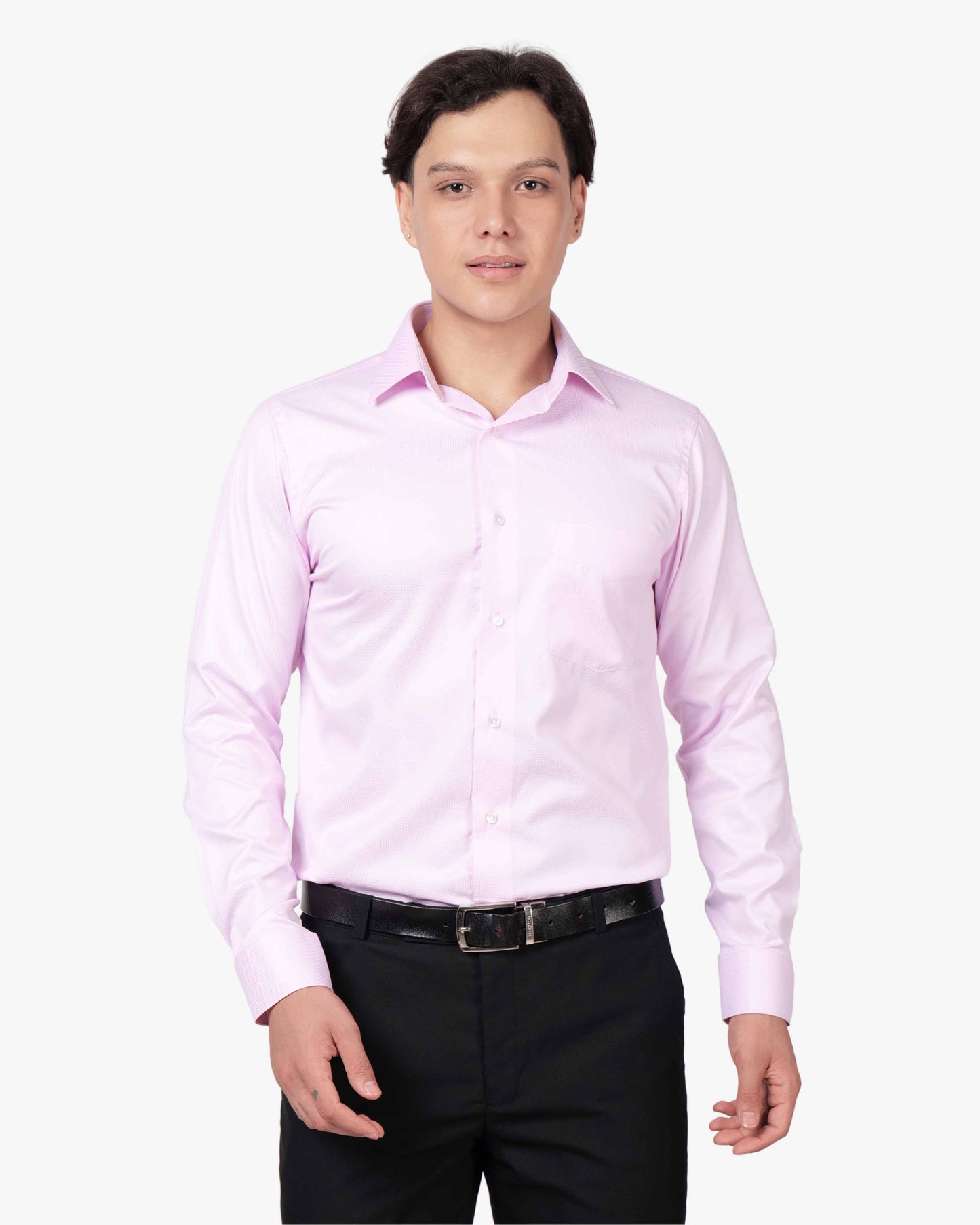 Dobby Cotton Fine Checks Shirt