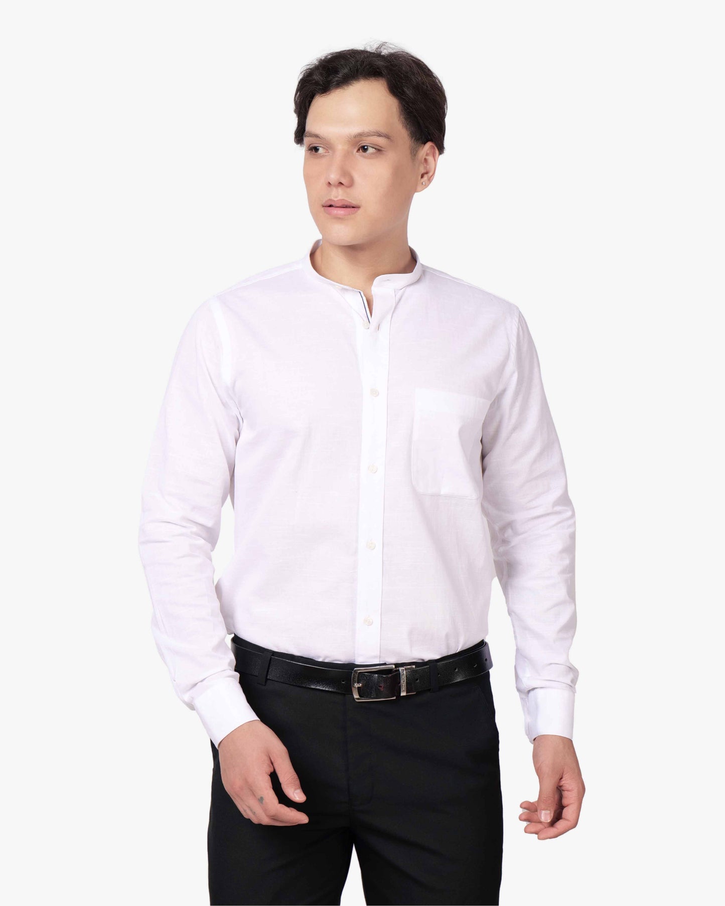 Prince Collar Cotton Shirt