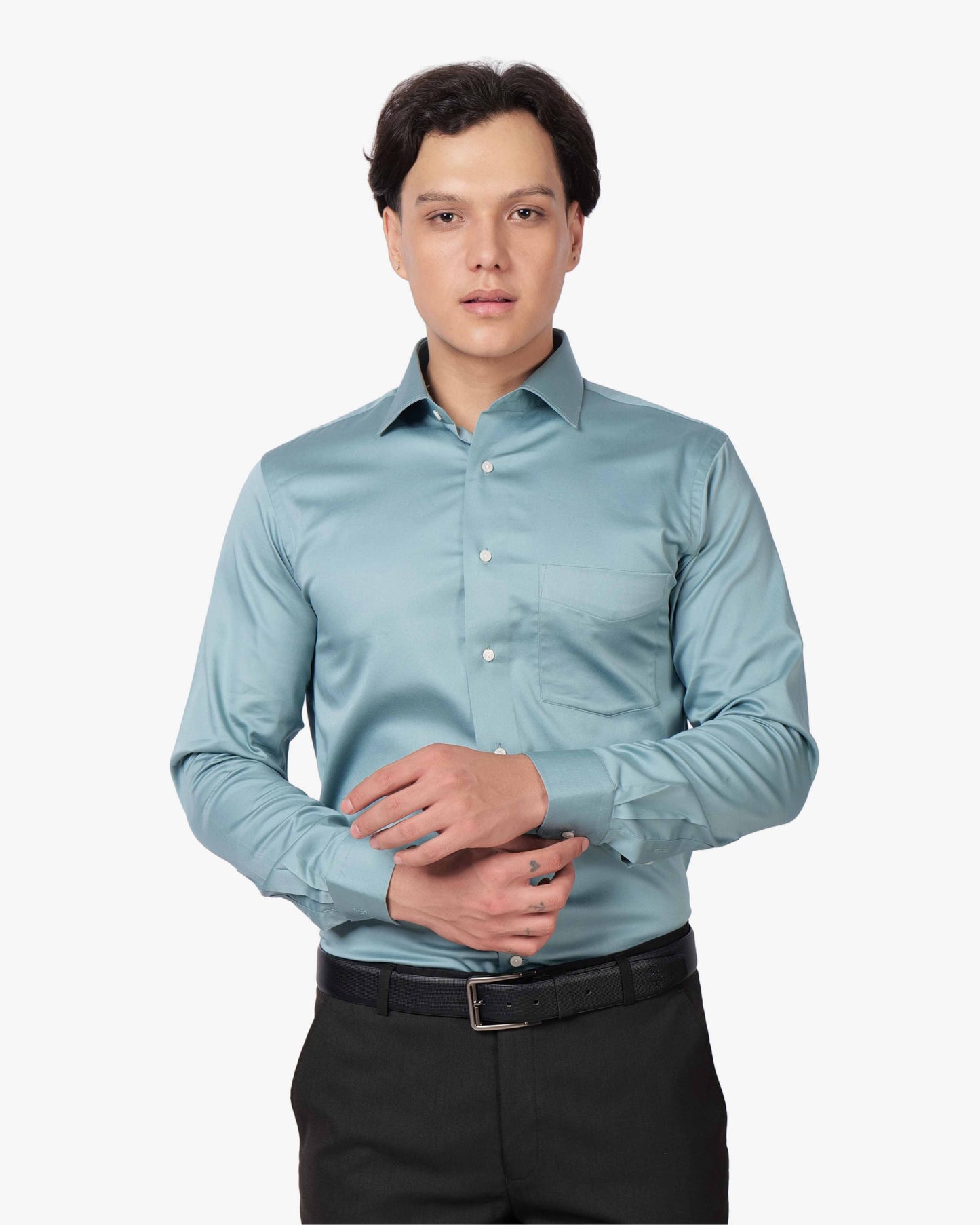 Satin Ease Cotton Shirt