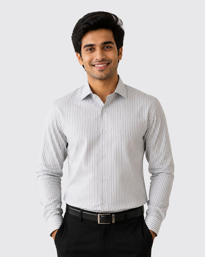 Luxe Stripe Shirt - Purple