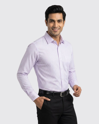 Luxe Stripe Shirt - Purple