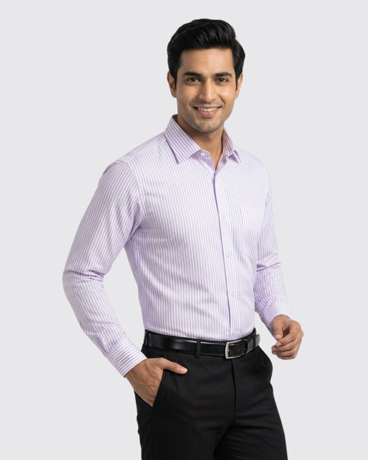 Luxe Stripe Shirt - Purple