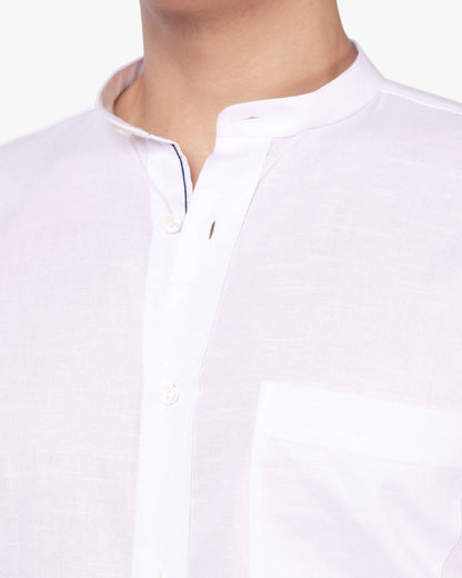 Prince Collar Cotton Shirt