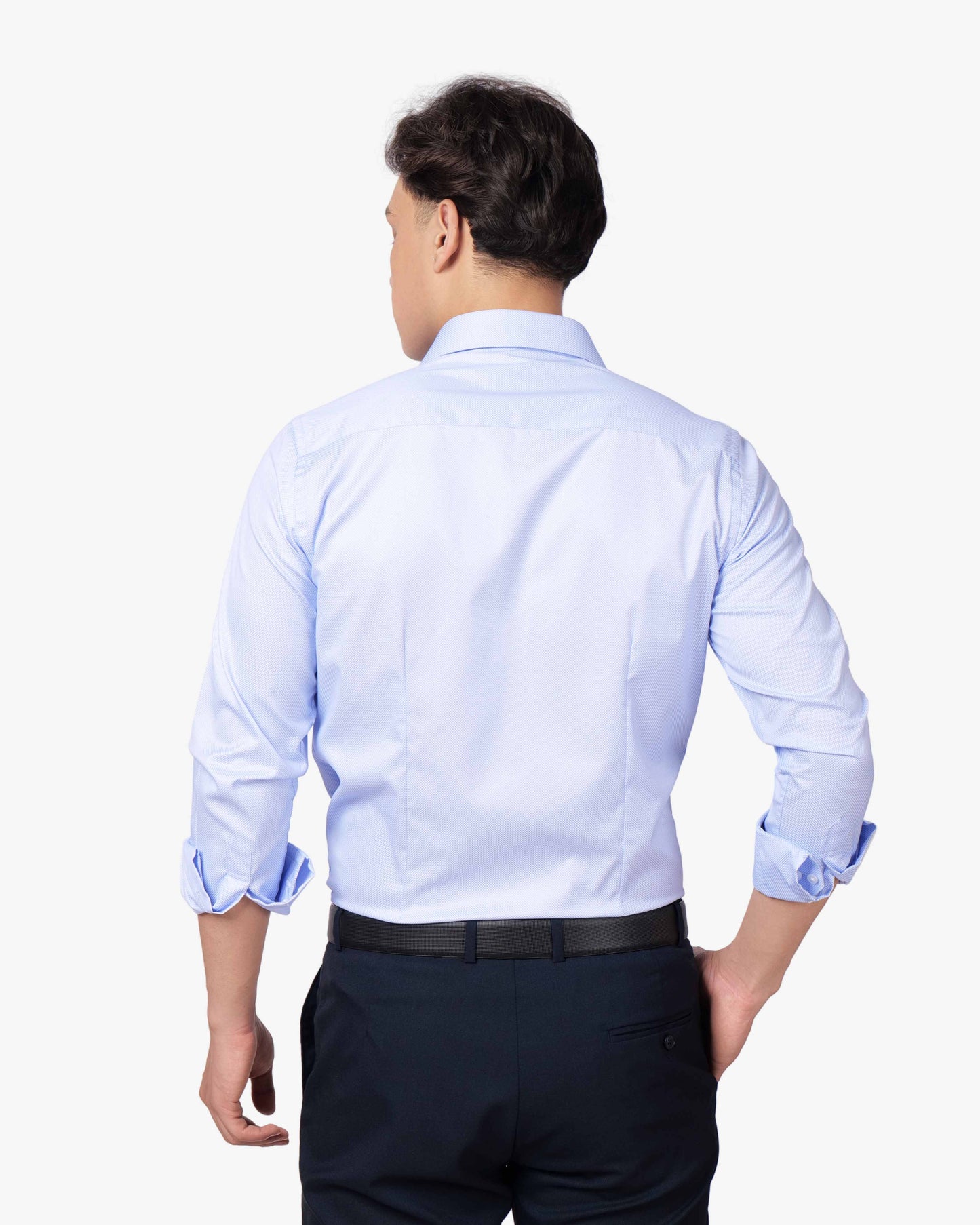 Dobby Cotton Fine Checks Shirt
