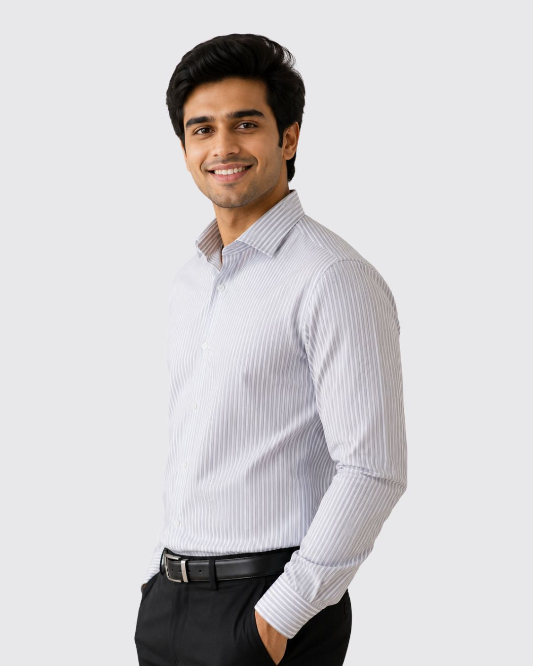 Luxe Stripe Shirt - Purple