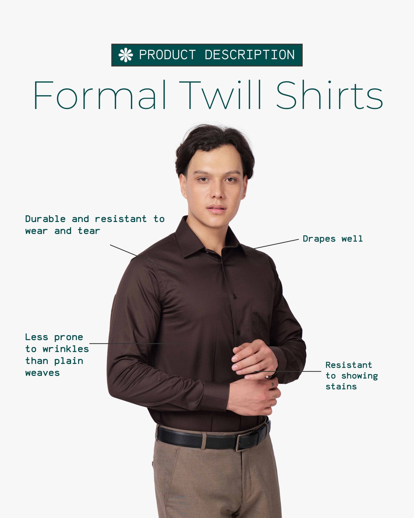 Twill Edge Cotton Shirt