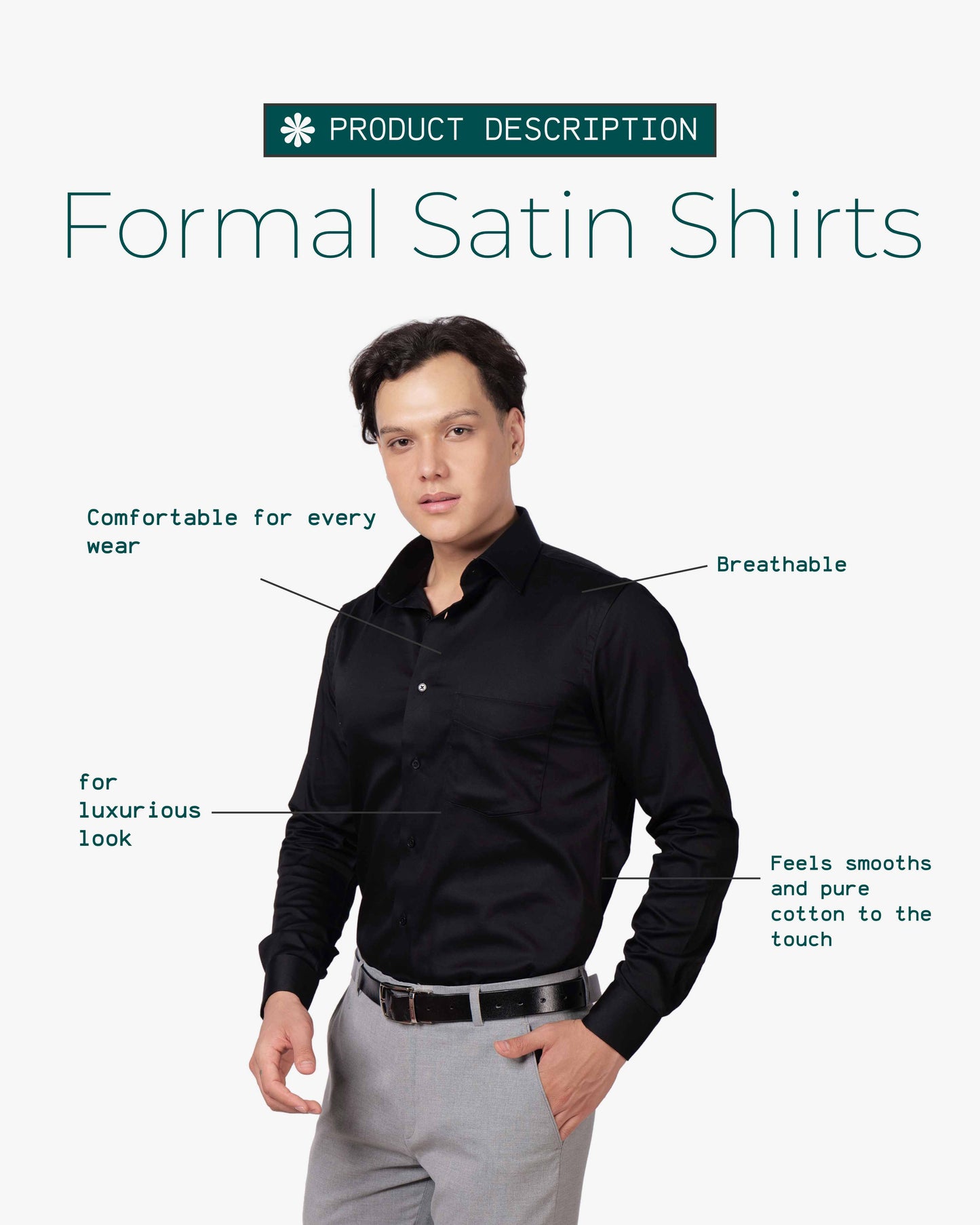 Satin Ease Cotton Shirt