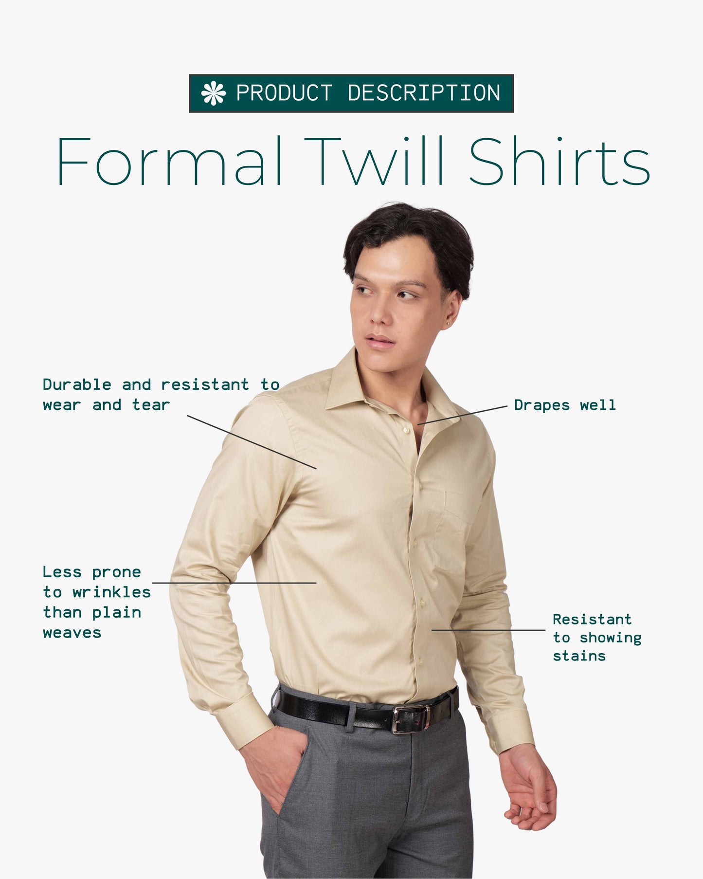 Twill Edge Cotton Shirt