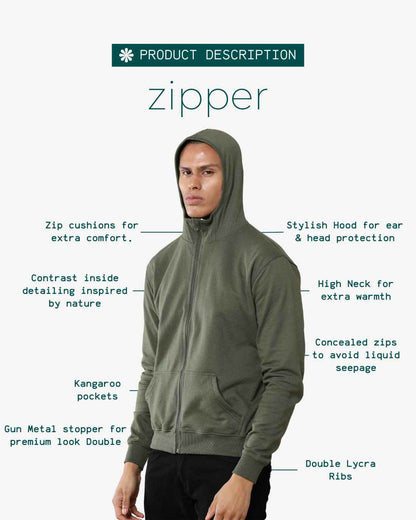 Corcul Men Zipper