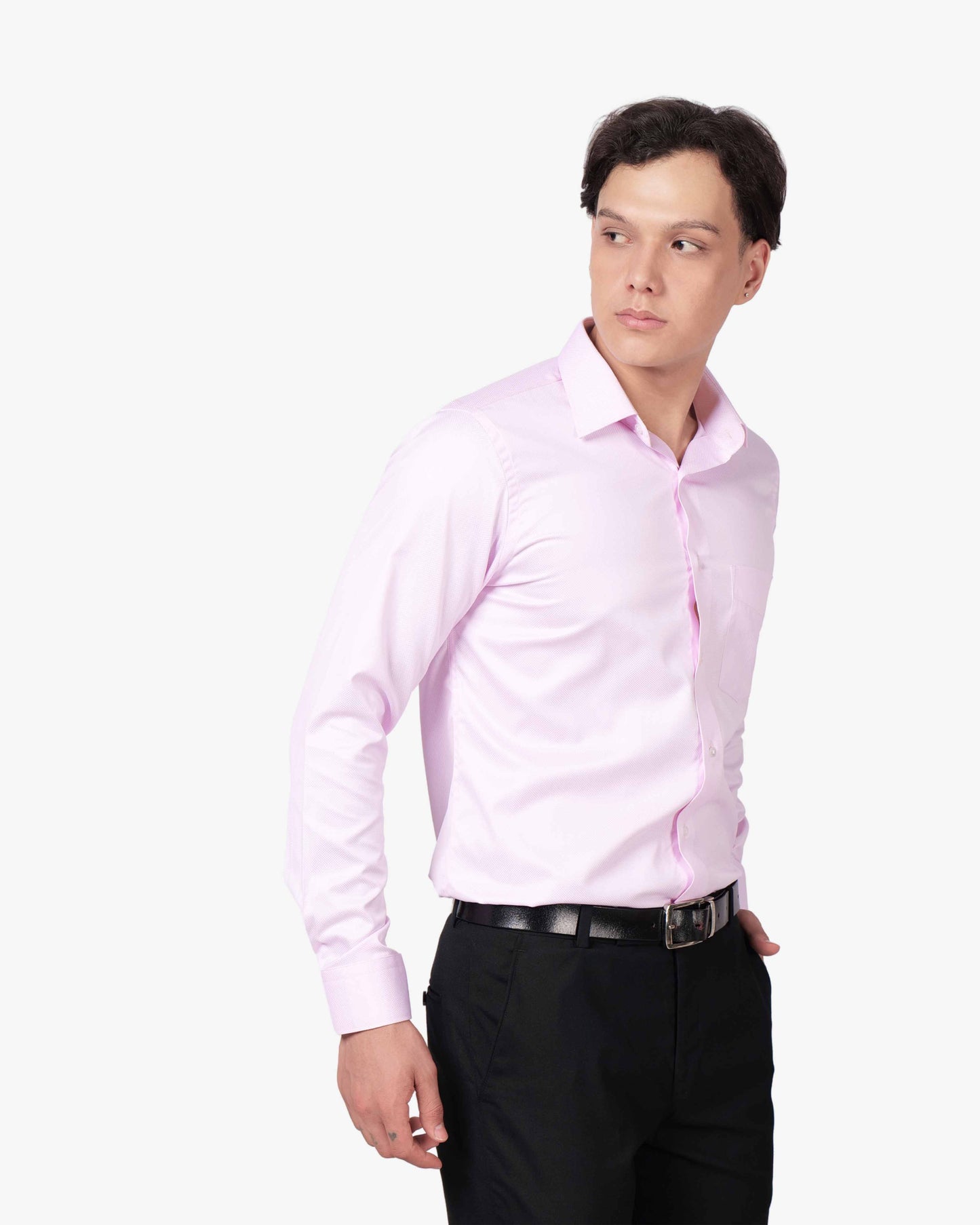 Dobby Cotton Fine Checks Shirt