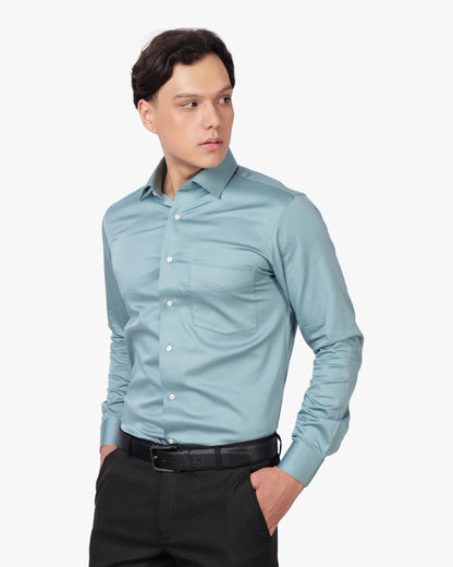 Satin Ease Cotton Shirt