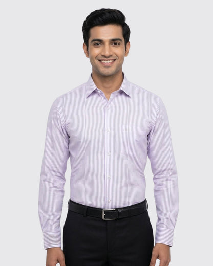 Luxe Stripe Shirt - Purple