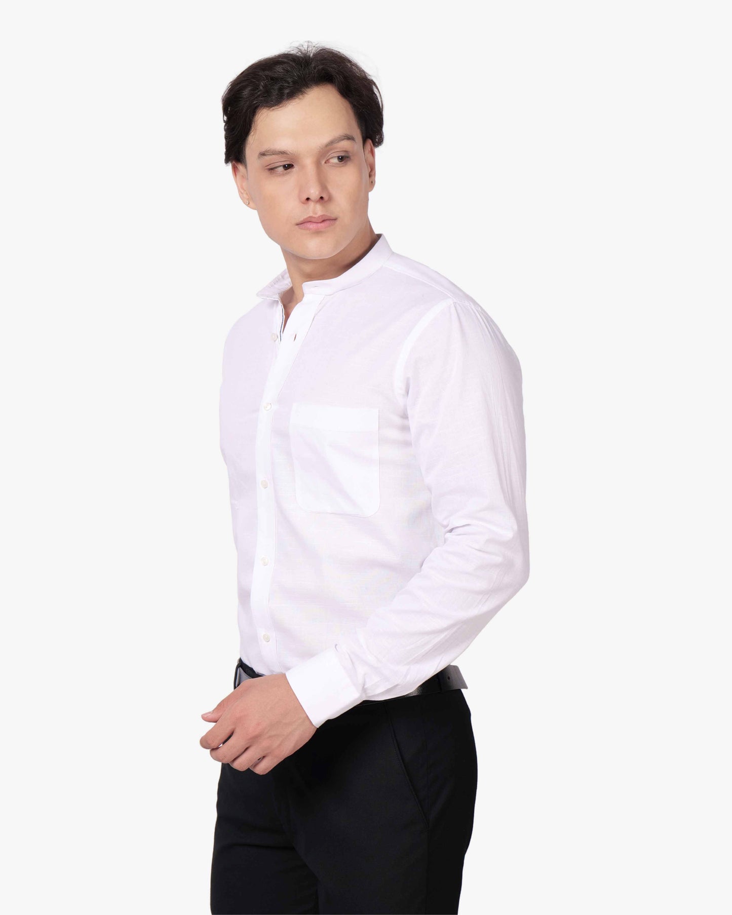 Prince Collar Cotton Shirt