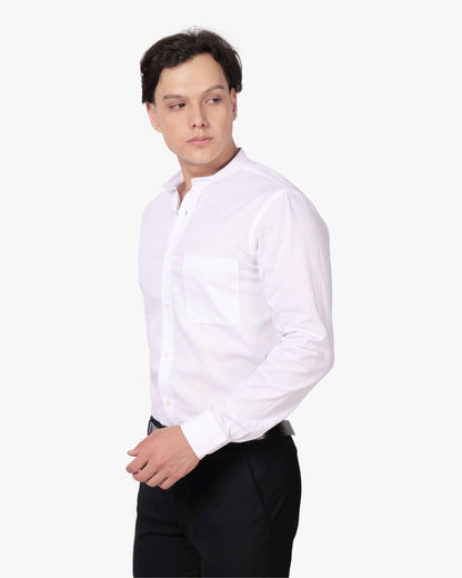 Prince Collar Cotton Shirt