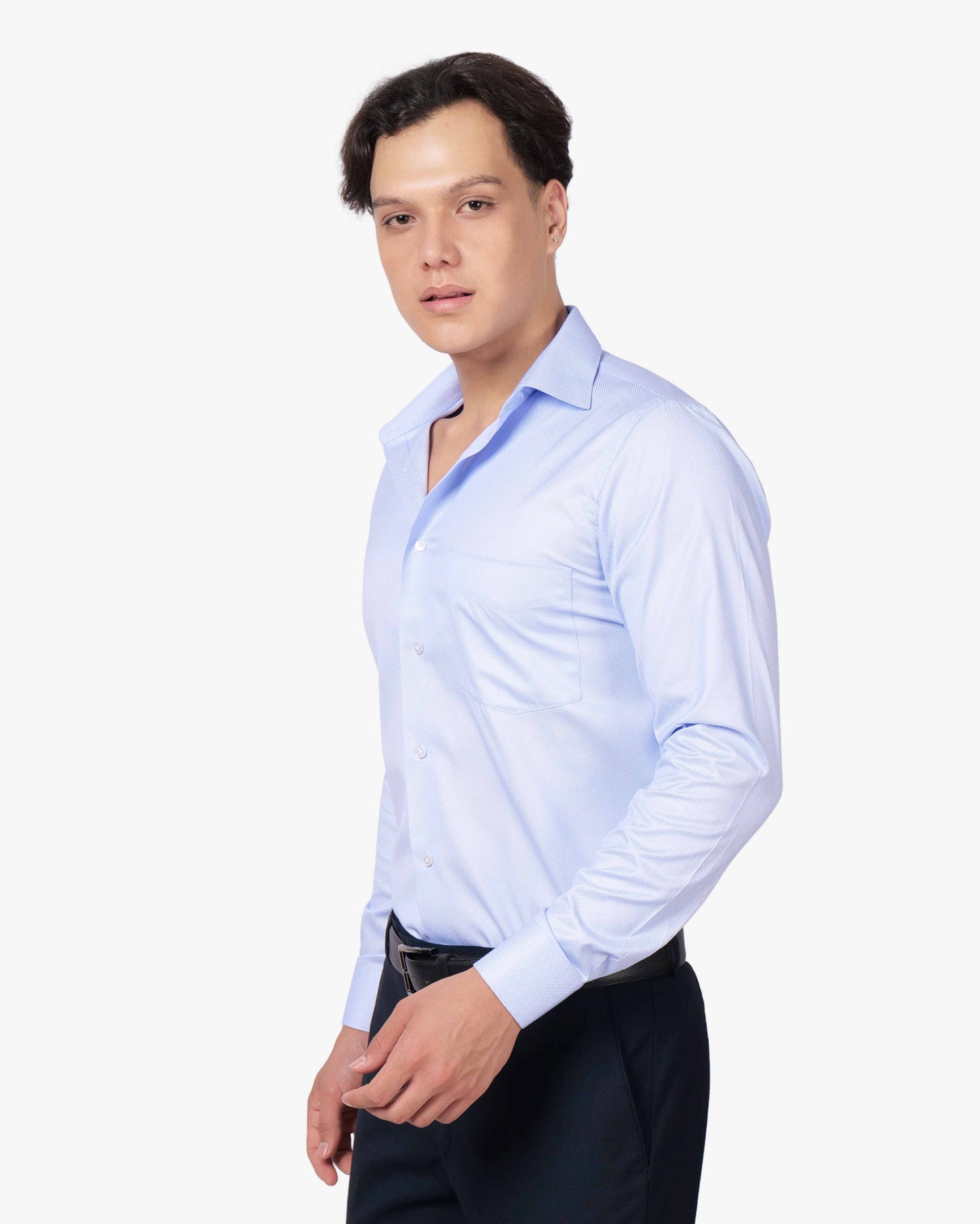 Dobby Cotton Fine Checks Shirt