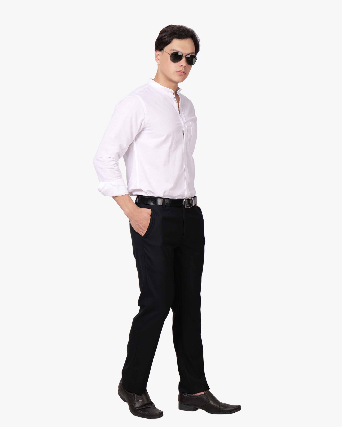 Prince Collar Cotton Shirt